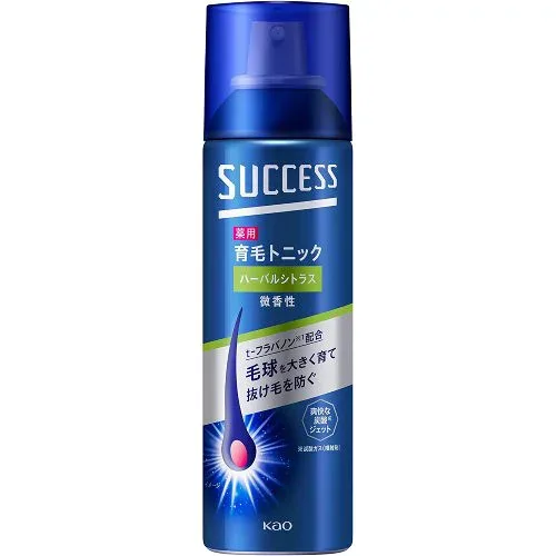 【花王】サクセス 薬用育毛トニックハーバルシトラス 微香性 180g【success】【育毛】【医薬部外品】
