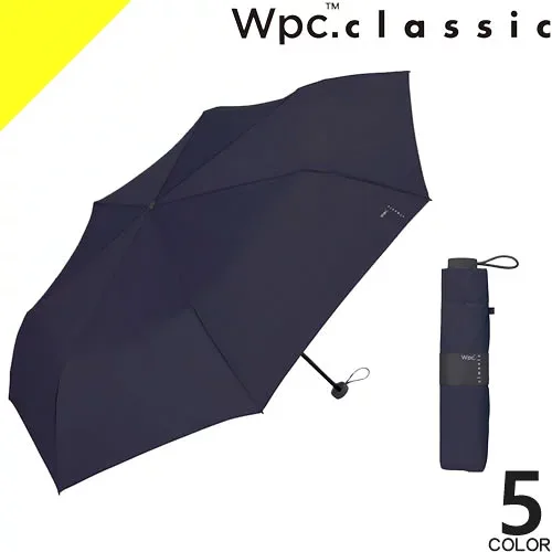 wpc. 日傘 折りたたみ傘 傘 レディース メンズ 晴雨兼用 UVカット 撥水 防水 コンパクト 軽量 大きめ 大きい 丈夫 無地 61cm ブランド 黒 白 紺 ブラック ホワイト ネイビー classic AIR-LIGHT LARGE FOLDING UMBRELLA CS008-001-002