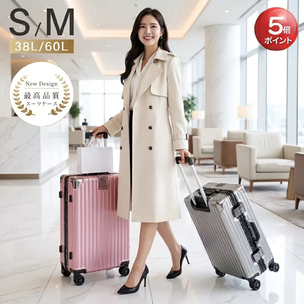 ★今だけ!60%OFF全品驚きのプライスダウン!★スーツケース 機内持込可能 Sサイズ 38L フレームタイプ 軽量 キャスター取り外しOK 多収納ポケット キャリーバッグ 360度回転 静音 軽量設計 ダブルキャスター 耐衝撃 大容量 旅行 出張 cp-a033