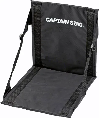 CAPTAIN STAG グラシア FDチェア・マット ブラック UB-3054【キャプテンスタッグ 折りたたみ 軽い コンパクト イス 行楽】