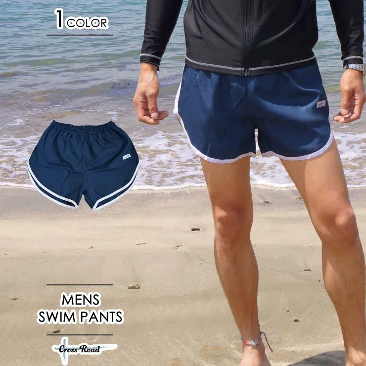 サーフパンツ メンズ ジュニア 無地 スイミング&ジョギングパンツ 160~3Lサイズ 海水パンツ 海パン 水着 海水浴 リゾート プール 大きいサイズ