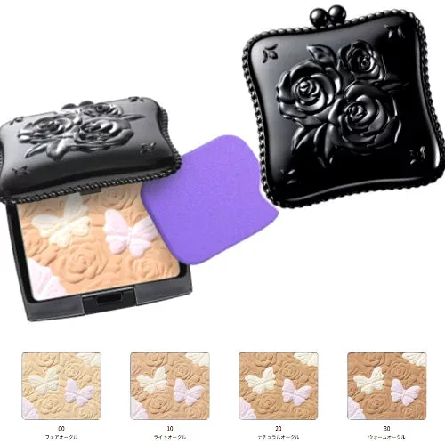 【レフィル + ケースコンパクト】【おまけサンプル付き】ANNA SUI アナ スイ ローズ パウダー ファンデーション パフ付き コスメ 化粧 ギフト レディース ana-rosepowderfd 毛穴カバートーンアップ 10.5g SPF30 PA+++
