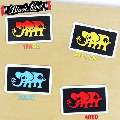 ブラックレーベル スケボー ステッカー シール デカール Black Label Skateboard Elephant Sticker アーバンスポーツ スケートボード スケート ストリート パーク ランプ 人気 オールドスクール ハードコア ブランド 象 エレファント ロゴ