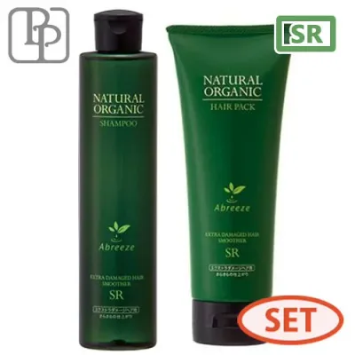 パシフィックプロダクツ アブリーゼ ナチュラル オーガニック シャンプー SR 260mL + ヘアパック SR 220g セット オーガニック ノンシリコン シャンプー 美容室専売 ダメージ ツヤ さらさら サロン専売品 ギフト