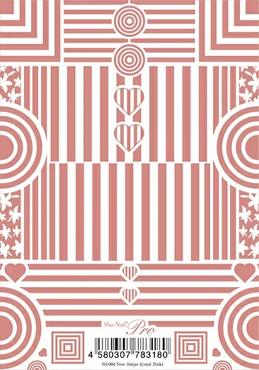 写ネイル pro ニューストライプ コーラルピンク NS-004