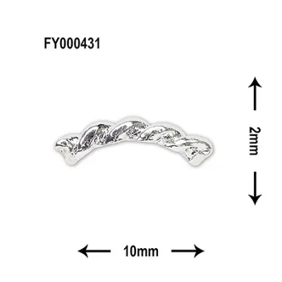 SONAIL ソーネイル メタリック ロングツイストライン アクセントパーツ シルバー FY000431
