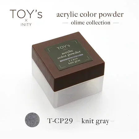 TOY's × INITY アクリルカラーパウダー オリーミーコレクション CP29 ニットグレイ