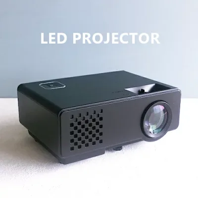 在庫処分品【プロジェクター】プロジェクター 小型 LED 最大120インチ 1000ルーメン 内臓スピーカー SD-PJHD01(簡単接続・HDMI接続・USB接続・PC接続・ビデオ接続・暗室向き・射影・小型プロジェクター・ホームシアター)エアリア