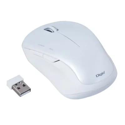 Digio2 無線 5ボタン Blue LED マウス ホワイト MUS-RKF118W