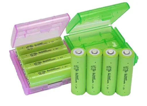 LEXEL 充電式ニッケル水素電池 単3形 8本パック(最小容量1900mAh、約1000回使用可能) ケース付き(色は選べません)