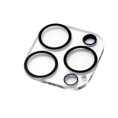 Deff ディーフ iPhone17/16/15用 レンズ保護 アクリル 透明 全面保護 傷防止 耐衝撃 カメラレンズカバー (15Pro/15ProMax)