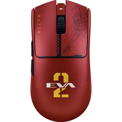 エヴァンゲリオン ゲーミングマウス Razer レイザー Viper V3 Pro EVANGELION(EVA-02) Edition 8,000Hz ドングル同梱 エントリープラグ形状 超軽量54g ワイヤレス 無線 Focus Pro