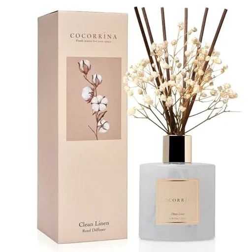 COCORRÍNA ディフューザー クリーンリネン200ml 約3ヶ月分 ルームフレグランス 玄関 浴室 芳香剤 部屋用 人気 ギフト プレゼント