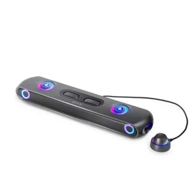 OXS Thunder Proゲーミングサウンドバー、5.1.2 Dolby Atmos、Bluetoothマルチデバイス接続、内蔵サブウーファー、3つのプロゲーマー向けモード、洗練されたデザイン、PC、ゲーム機用