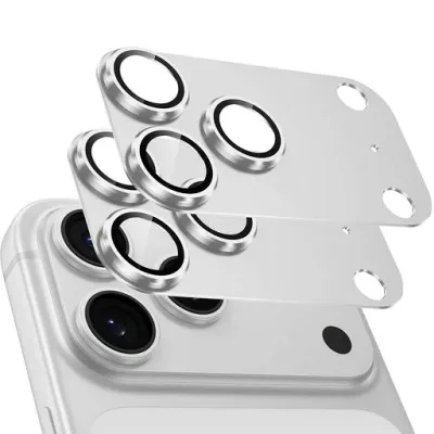 「2枚セット」カメラフィルム iPhone 17 Pro用 カメラ保護 全面保護 黒縁取り 超高透過率 アイフォン17 pro レンズカバー 耐衝撃 9H強化ガラス 一体化 いphone17pro カメラカバー アルミ レンズガ…