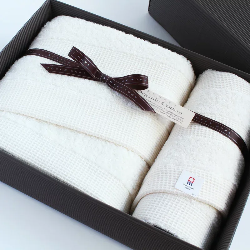 今治タオル コンテックス ワッフルボーダーimabari towel KONTEX WaffleBorderバスタオル1枚×フェイスタオル1枚ギフトセット ギフト包装無料 プレゼント ギフト
