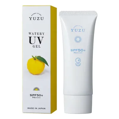 YUZU ウォータリーUVジェル 40g 柚子の香り / デイリーアロマジャパン 日本製 柚子 ゆず 日焼け止め 柑橘系 SPF50+ PA++++