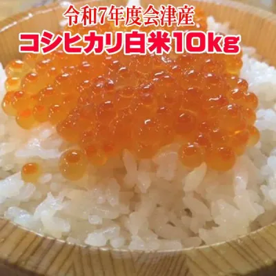 【当選確率2分の1 1等最大100%PB】米 10kg コシヒカリ 米10キロ こしひかり 令和7年産 福島県 会津産 送料無料