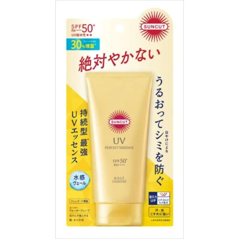 コーセー サンカットR SUNCUT パーフェクトUV エッセンス 80g KOSE 日焼け止め SPF50+ PA++++ UV耐水性★★