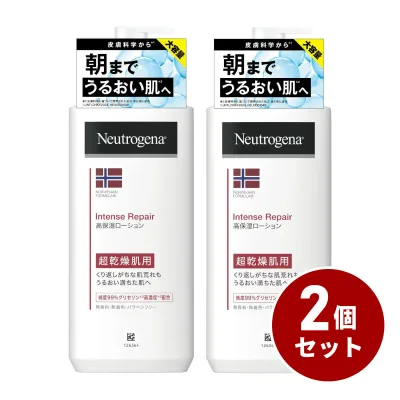 【まとめ買い】Neutrogena ニュートロジーナ ノルウェーフォーミュラ インテンスリペア 450mL ×2個セット 無香料 ボディローション クリーム ミルク 保湿