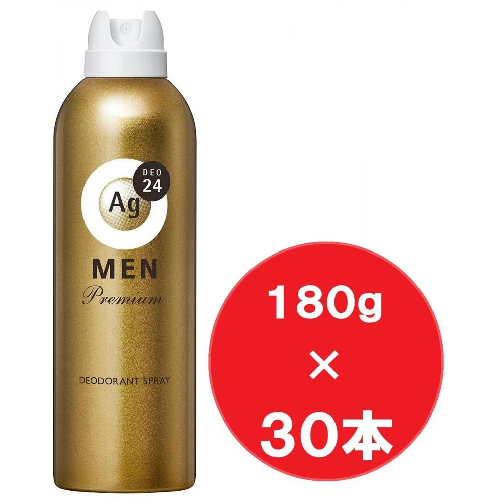 【まとめ買い】ファイントゥデイ エージーデオ24メン メンズデオドラントスプレー プレミアム無香性 180g×30本