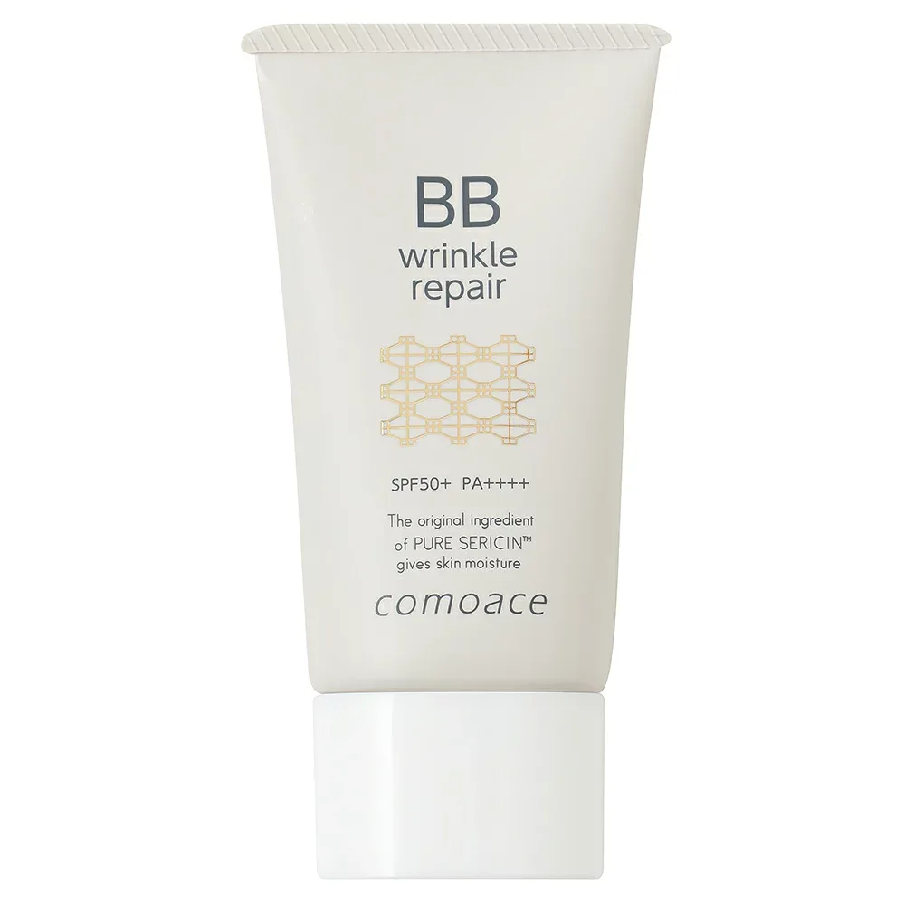 11時まで即日発送♪強い紫外線季節こそコモエースリンクルリペアBBクリーム無香料SPF50+PA++++1ステップで様々な大人の肌悩みをカバーする薬用BBクリーム明るめのナチュラル色が均一にフィットしわシミ毛穴をカバー紫外線乾燥大気汚染環境ストレスからも肌を
