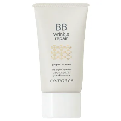 11時まで即日発送♪強い紫外線季節こそコモエースリンクルリペアBBクリーム無香料SPF50+PA++++1ステップで様々な大人の肌悩みをカバーする薬用BBクリーム明るめのナチュラル色が均一にフィットしわシミ毛穴をカバー紫外線乾燥大気汚染環境ストレスからも肌を