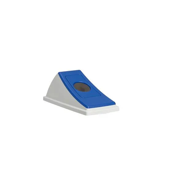 蓋 単品 ダストボックス ゴミ箱 #30 ブルー ビンカン用 丸穴 分別シール入 本体別売 エコン インテリア雑貨 生活用品