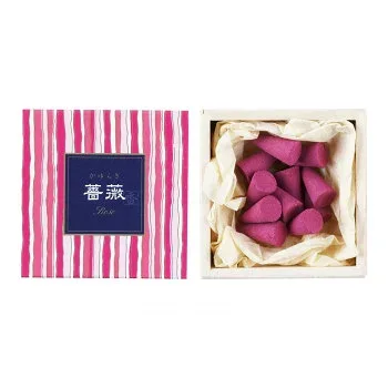 日本香堂 かゆらぎ 薔薇 コーン12個入 香立付 38455 その他ライフグッズ(趣味) 癒しグッズ・アロマ関連