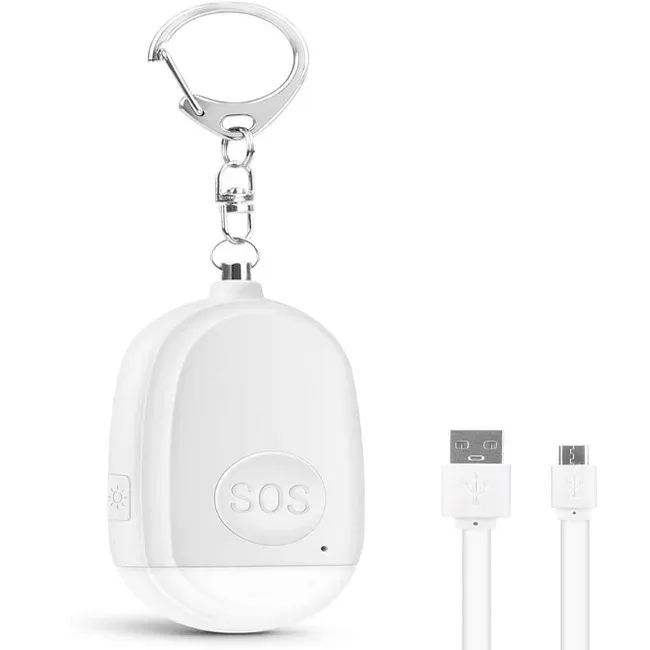 【約130dBの大音量ブザー】防犯ブザー 防犯アラーム LEDライト付き USB充電式 ピン式 SOSボタン 金属フック ネックストラップ付き 子ども 大人 老人 男の子 女の子 通学 散歩 BOUHANBUZA 小学生 中高生 一人歩き 夜間 通勤 犬の散歩 防水 防塵 年配 携帯 子供
