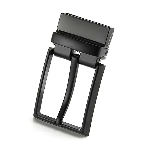 ベルト バックル ブラック 1枚 バックルのみ ベルトバックル ベルト 金具 回転可能 交換用 ビジネス ベルトメンズ ピン式 バックル サイズ調整可能 カジュアル カジュアル 兼用