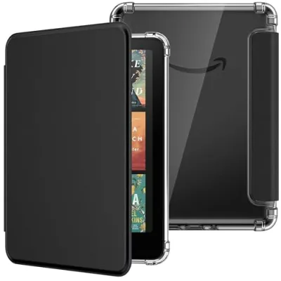 Kindle Paperwhite ケース 2024 第12世代 7インチ シグニチャーエディション 第12世代 Kindle Colorsoft(シグニチャーエディション)第1世代 オートスリープ機能付き 軽量薄型保護カバー カバー付きバンパーケース TPUバック タブレット保護ケース 電子書籍 ...