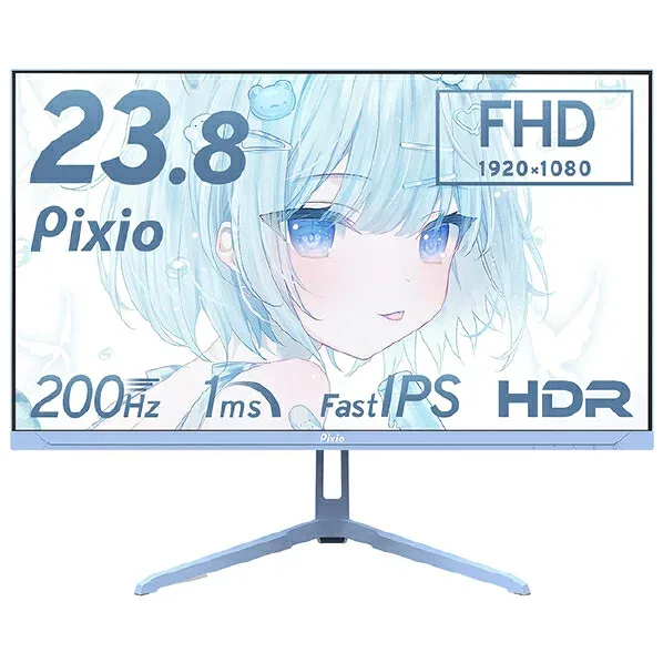 Pixio 23.8型ゲーミング液晶ディスプレイ PX248WAVEB-O パステルブルー PX248WAVEBO (納期目安3週間~)