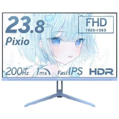 Pixio 23.8型ゲーミング液晶ディスプレイ PX248WAVEB-O パステルブルー PX248WAVEBO (納期目安3週間~)