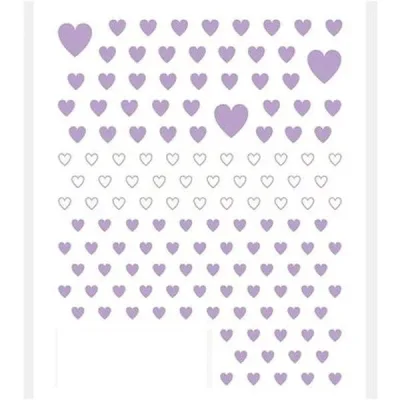 TSUMEKIRA(ツメキラ) ネイルシール es カラーハート LAVENDER(ラベンダー) ES-CHT-005 薄い しなやか 高品質 送料無料(普通郵便)
