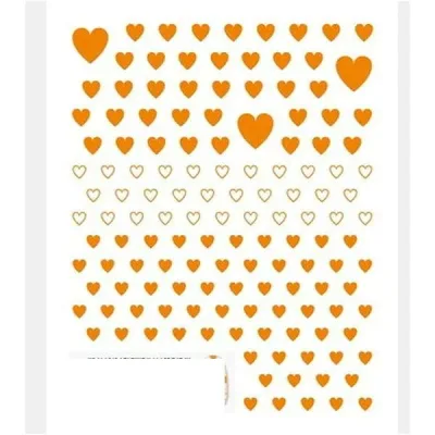 TSUMEKIRA(ツメキラ) ネイルシール es カラーハート ORANGE(オレンジ) ES-CHT-006 薄い しなやか 高品質 送料無料(普通郵便)