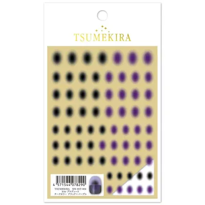 TSUMEKIRA(ツメキラ) ネイルシール hitoプロデュース チークカラー ブラック×パープル NN-HIT-004 送料無料(普通郵便)