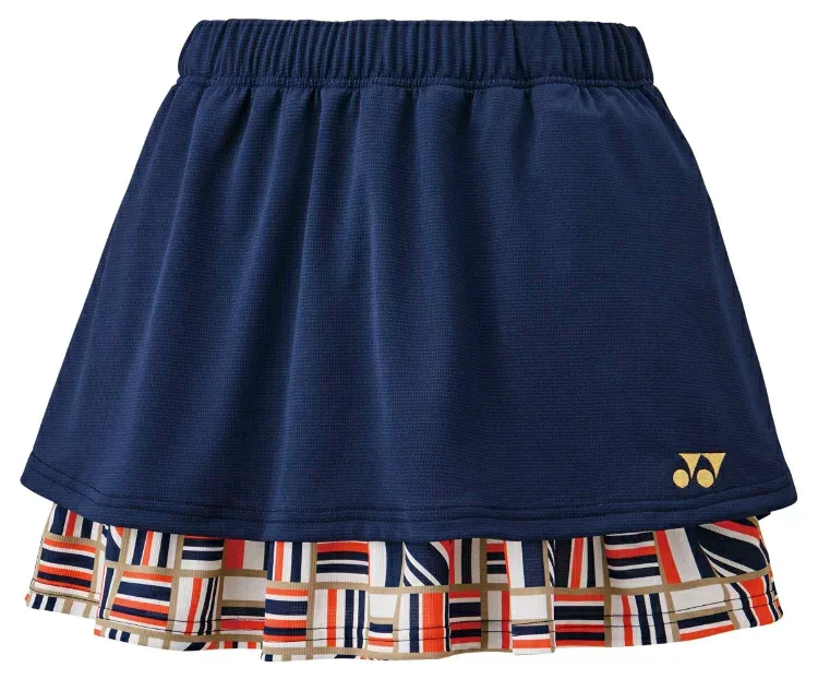 YONEX Women's Skirt Coral Red O 26173 475 | Sports Sportswear Competition Tennis Softball Hardball Badminton Wear Shorts Skort UV Protection Sweat Absorbent Quick Drying Cool Antistatic Stretch Gamewear Uniform Ladies Women