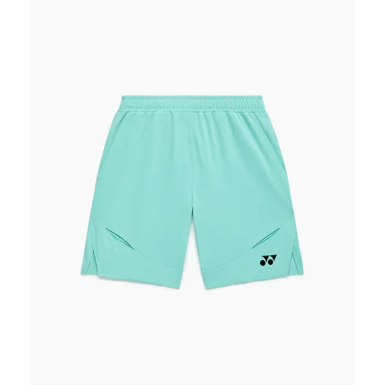 YONEX ヨネックス メンズニットハーフパンツ クリアーミント XO 15239 602 | スポーツ トレーニング ウエア ウェア ボトムス パンツ ズボン ハーフパンツ ハーフ丈 涼感 吸熱 UVカット 紫外線対策 吸汗性 速乾性 ストレッチ性 制電 静電気抑制 メンズ