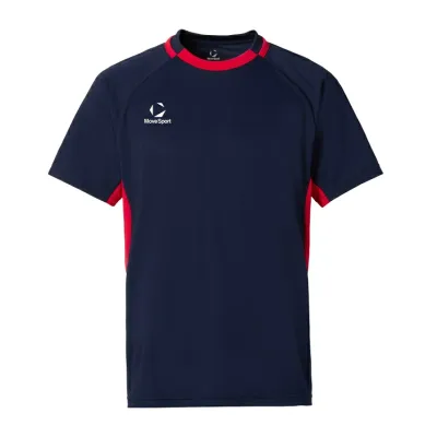 DESCENTE Short Sleeve Volleyball Shirt Navy x Red S SV6SHT03U NVRD | Sportswear Tops Short Sleeve Shirt Short Sleeve Sweat Absorbent Quick Dry Stretch Unisex Unisex Men Women Volleyball Training Volleyball Wear