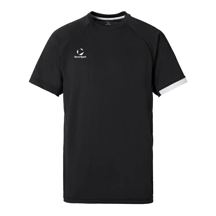DESCENTE Short Sleeve Volleyball Shirt Black x White O SV6SHT01U BKWH | Sportswear Tops Short Sleeve Shirt Short Sleeve Sweat Absorbent Quick Dry Stretch Unisex Unisex Men Women Volleyball Training Volleyball Wear
