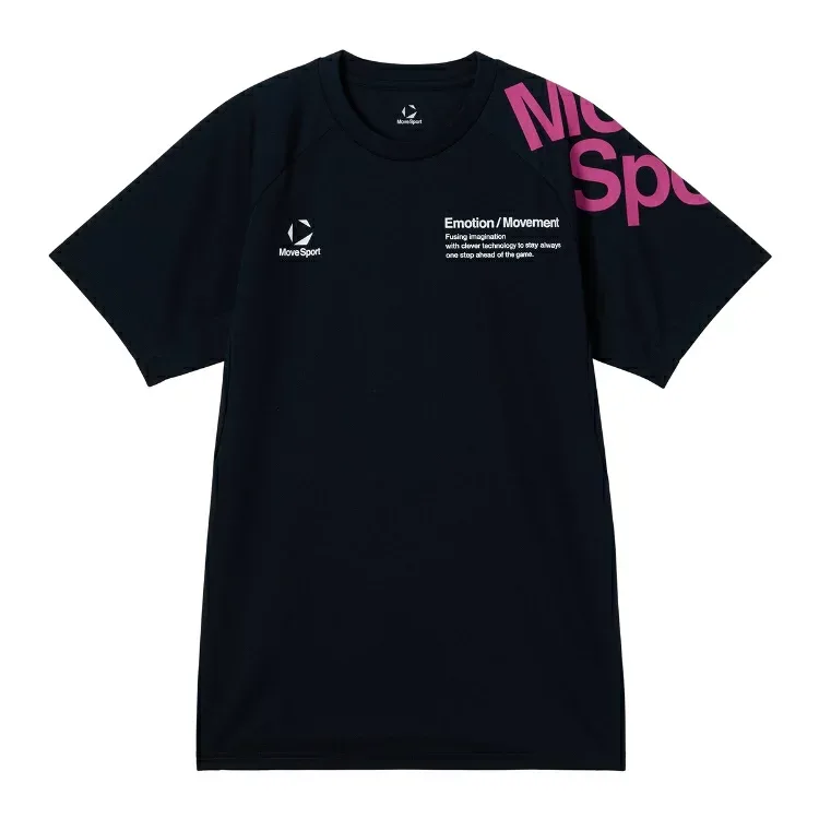 DESCENTE デサント 半袖プラクティスシャツ ネイビーxピンク M SV6SHT11U NVPK | スポーツ ウェア トップス 半袖 シャツ ショートスリーブ 半袖シャツ 吸汗性 速乾性 ユニセックス 男女兼用 メンズ レディース バレーボール トレーニング バレーボールウェア