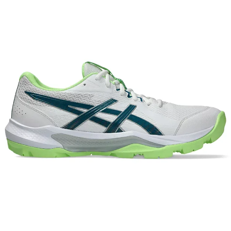 asics アシックス GEL-PEAKE 3 WHITE/DARK TEAL 28 1113A057 103 | スポーツ 靴 くつ シューズ ハンドボール 耐久性 快適性 屋外用シューズ ユニセックス 男性 女性 部活 練習 ハンドボールシューズ アウトドアコート用 アスファルト クレーコート