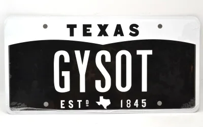 GAS MONKEY GARAGE ガスモンキーガレージ 1968 OFF ROAD MUSTANG 1968 オフロードマスタング ナンバープレート TEXAS GYSOT