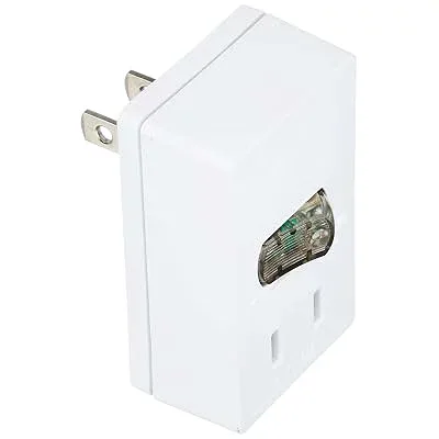2個口 待機電力カット LEDスイッチ付きタップ