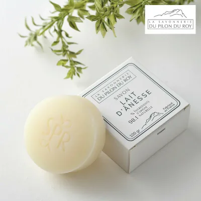 【SALE アウトレット 訳あり】ピロン・デュ・ロワ ハーブソープ ロバミルク 100g フランス製 石けん ナチュラル 天然成分 保湿 植物由来 肌に優しい 爽やか リフレッシュ ケア 洗顔 プレゼント ギフト【返品不可】