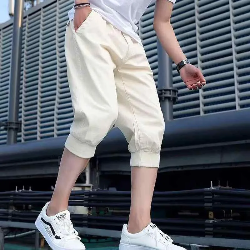 ショートパンツ 男性用 膝下丈 七分丈 ゆったり ハーフパンツ メンズ ボトムス カジュアル ズボン 接触冷感 運動 スポーツウェア 部屋着 ルームウェア アウトドア ジョガーパンツ テーパードパンツ ストリート系 シンプル 無地 吸湿速乾 通気性 伸縮