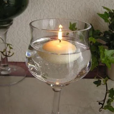 プール50/Floating Candle/フローティング キャンドル /アイボリー 12個セット 結婚式やイベントに♪ カメヤマキャンドル