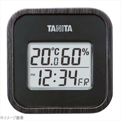 タニタ デジタル温湿度計 TT-571-BK ブラック