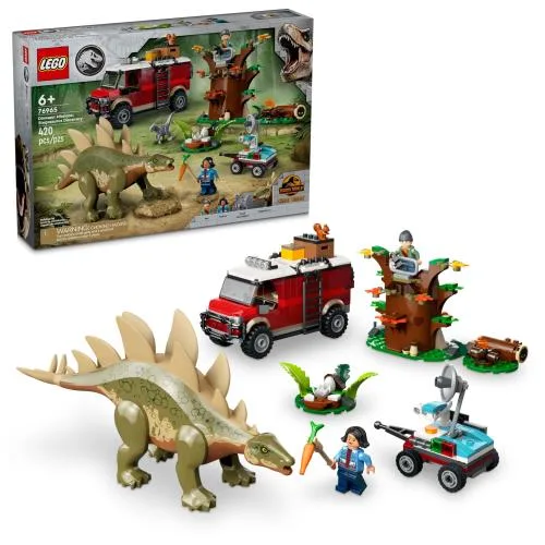 LEGO ジュラシックワールド 恐竜ミッション:ステゴサウルス ディスカバリー 組み立てセット - 恐竜のおもちゃ ごっこ遊びセット 男の子女の子向け 6歳以上 - 子供へのギフトアイデア - 76965